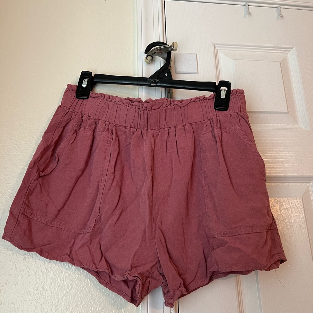 Shinestar Pink High Waist Shorts Soft Comfortable Loungewear